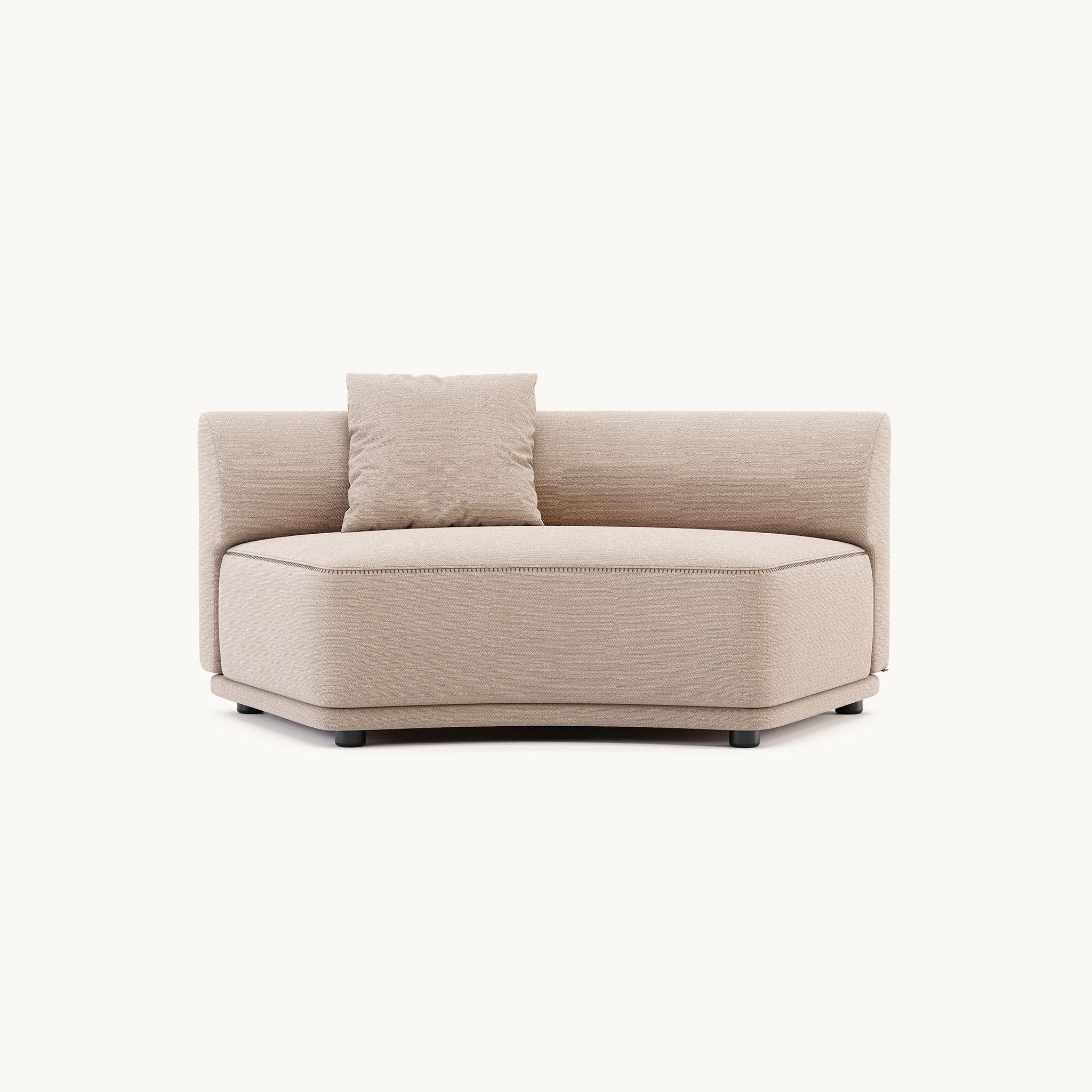 Domkapa OLIVIA MOD - OL170.C - CURVED CENTRAL MODULE Sofa Taupe-0
