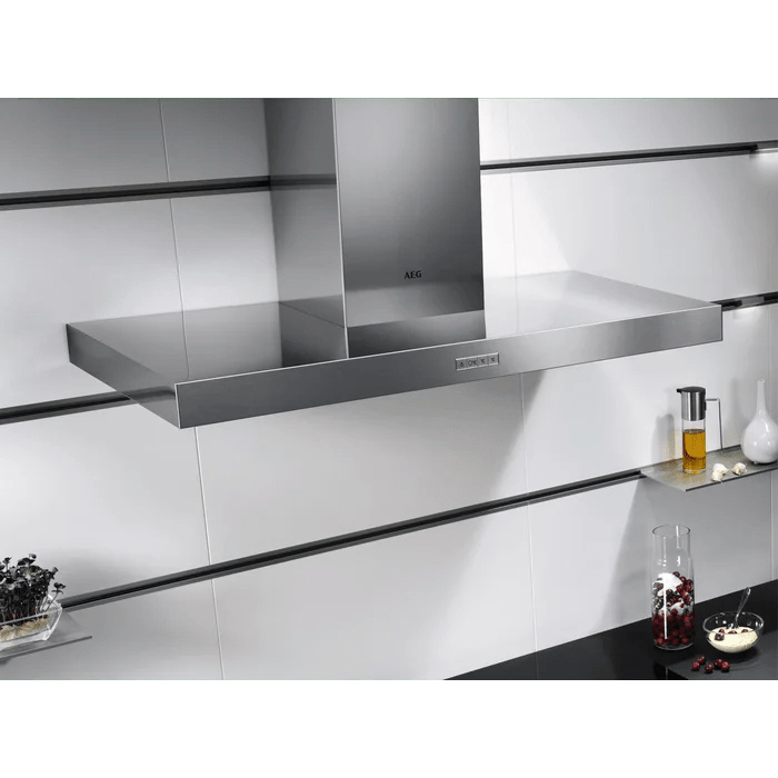 AEG DKB4950M 90cm Chimney Hood Stainless Steel - Araco Interiors