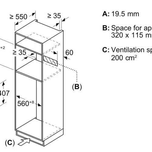 Bosch CMG7241B1B Series 8 Compact Oven with Microwave Black - Araco Interiors