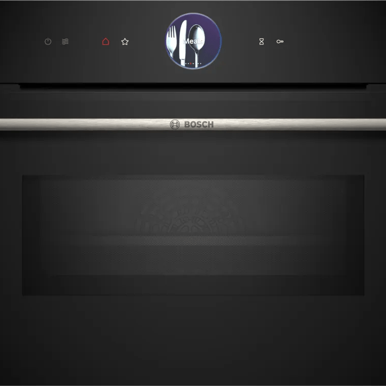 Bosch CMG7761B1B Series 8 Compact Oven with Microwave Black - Araco Interiors