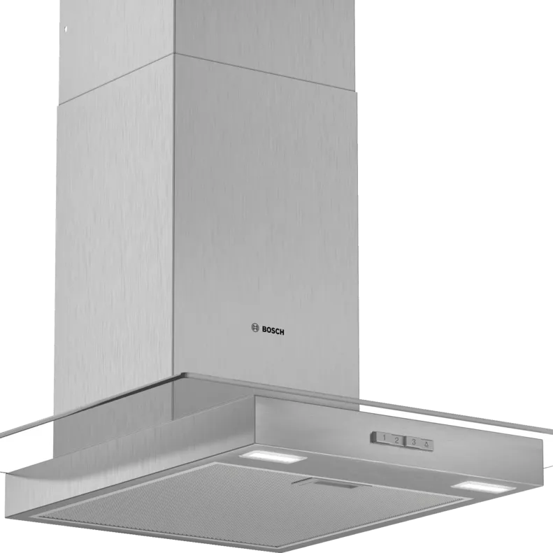 Bosch DWG64BC50B Series 2 60cm Straight Glass Hood Brushed steel - Araco Interiors