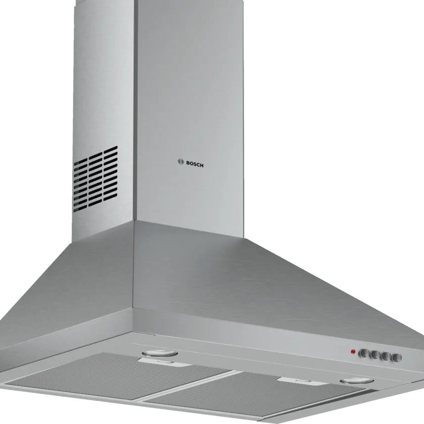 Bosch DWP64CC50M Series 2 60cm Pyramid Hood Brushed steel - Araco Interiors