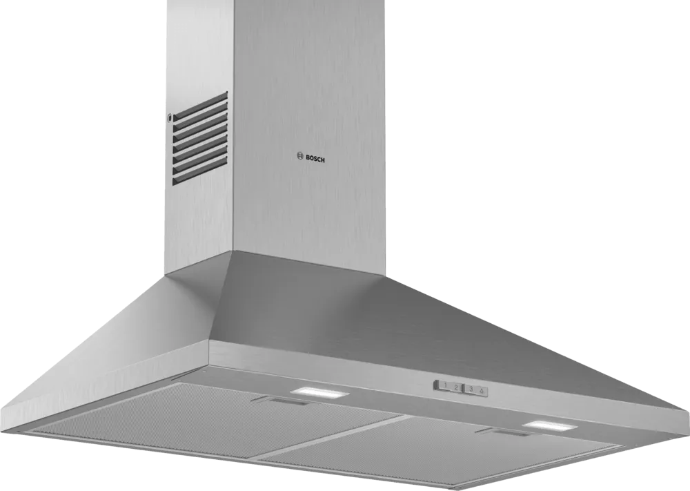 Bosch DWP74BC50B Series 2 75cm Pyramid Hood Brushed steel - Araco Interiors