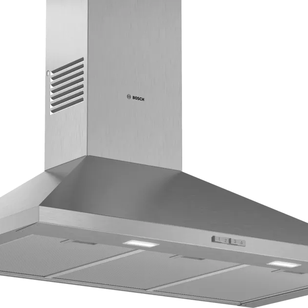 Bosch DWP94BC50B Series 2 90cm Pyramid Hood Brushed steel - Araco Interiors