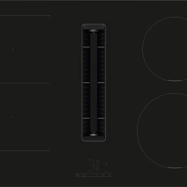 Bosch PVS811B16E Series 4 80cm Venting Hob Black glass - Araco Interiors