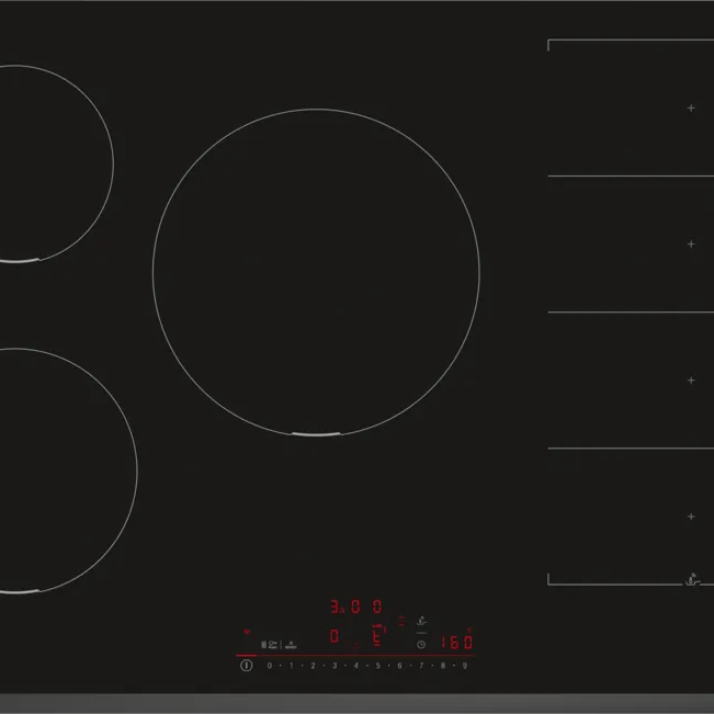 Bosch PXV831HC1E Series 6 80cm Flex Induction Hob Black glass - Araco Interiors