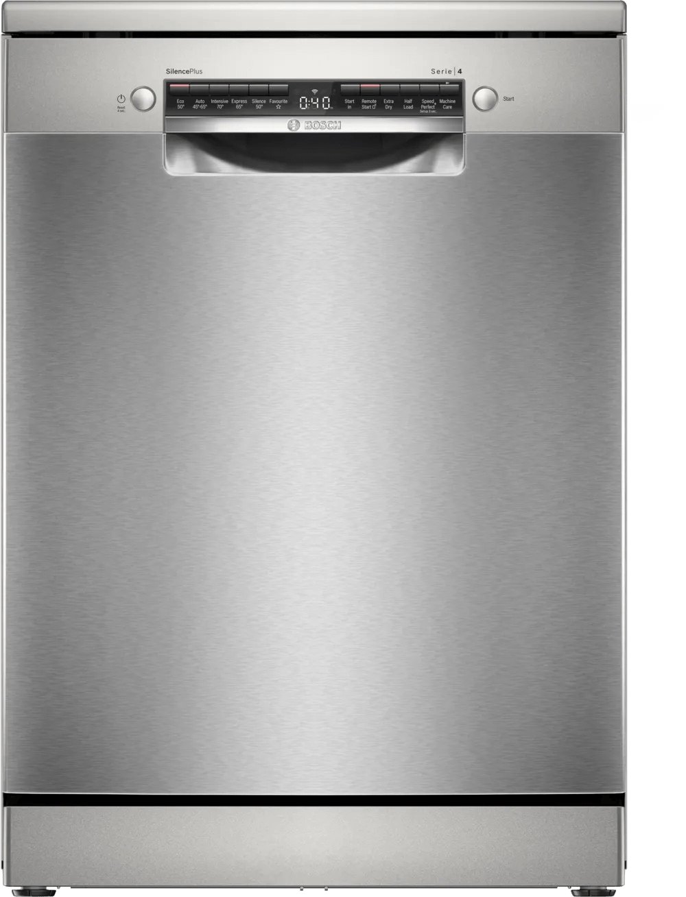 Bosch SMS4EMI06G Series 4 60cm Freestanding Dishwasher Silver Inox - Araco Interiors