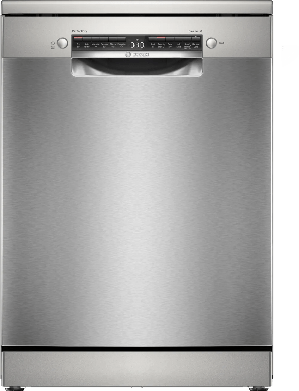 Bosch SMS6ZCI10G Series 6 60cm Freestanding Dishwasher Silver Inox - Araco Interiors