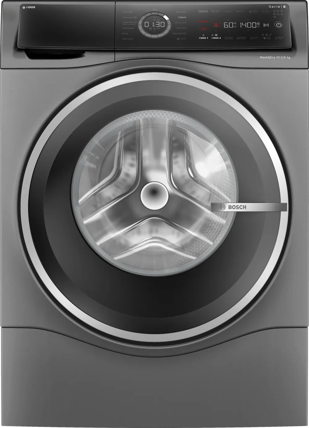 Bosch WNC254ARGB Series 8 10.5kg/6kg Freestanding Washer Dryer Graphite - Araco Interiors
