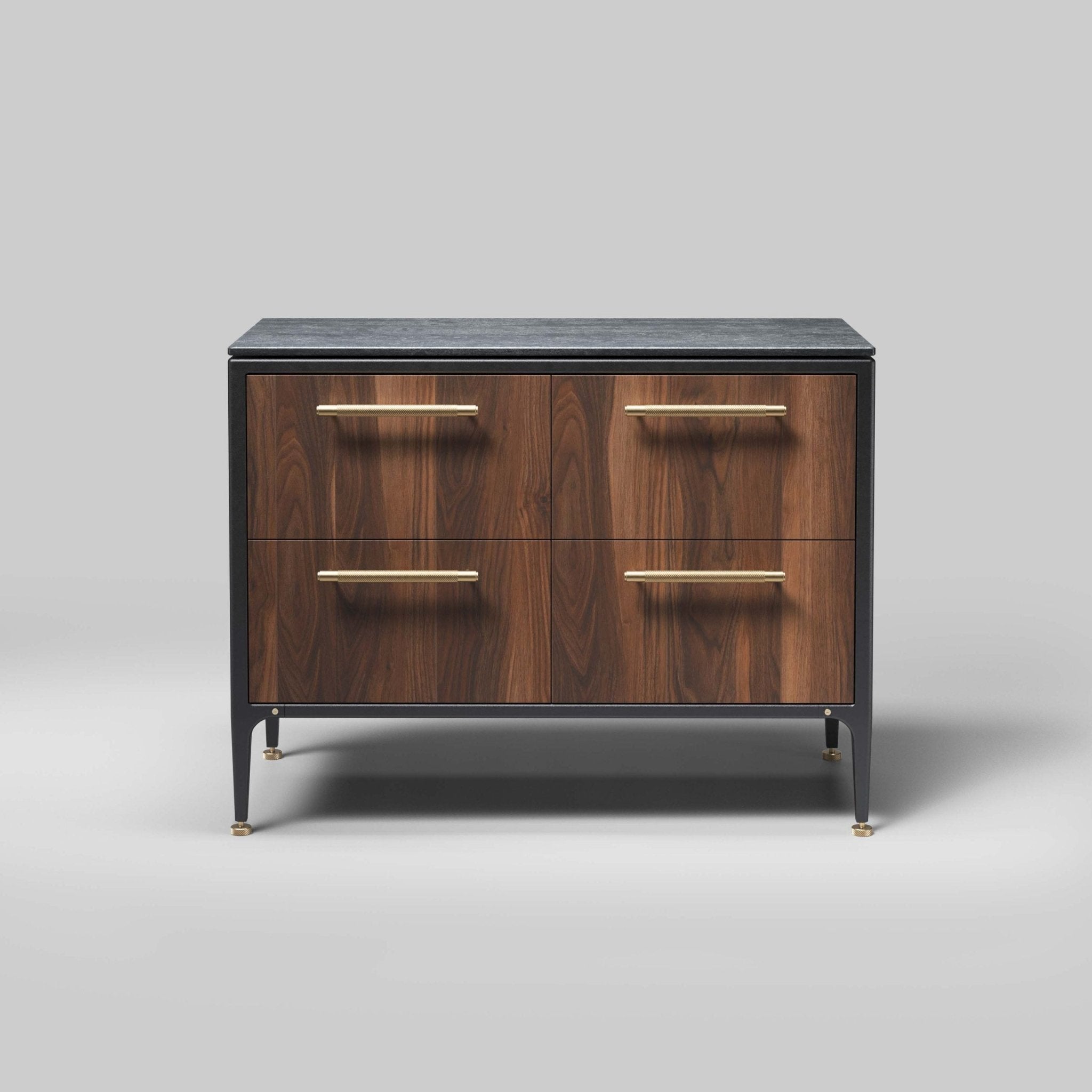 Buster + Punch GCF - 742555 Cross - Small Cabinet Brass - American Walnut - Araco Interiors