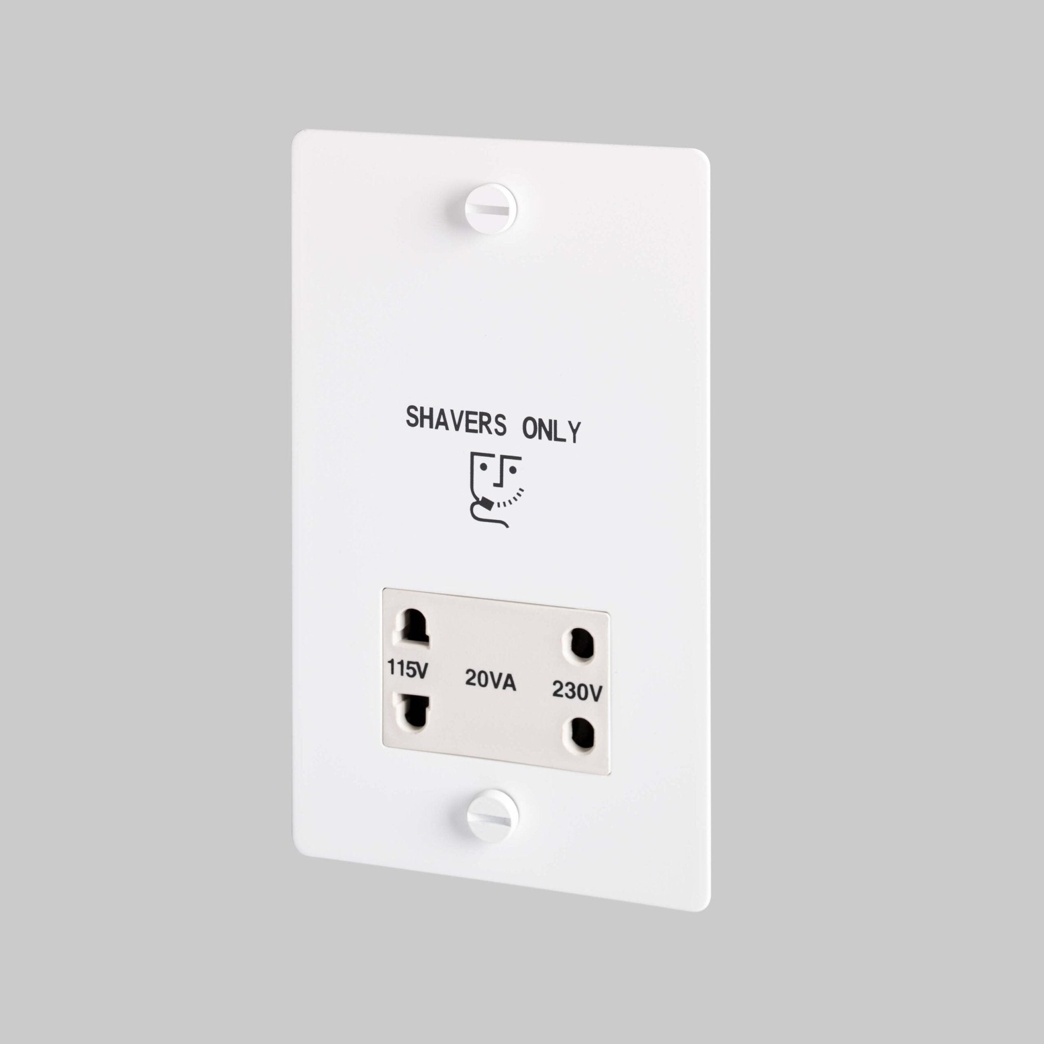 Buster + Punch GSC - 14173 Shaver Socket Switch + Socket White - Araco Interiors