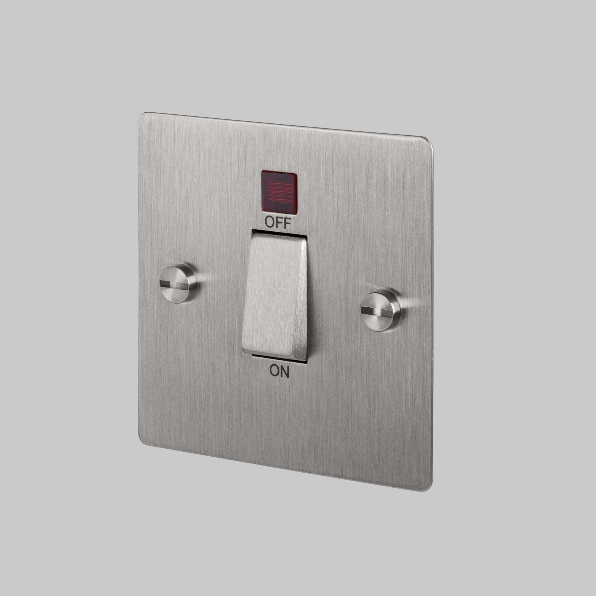 Buster + Punch GTG - 07057 Cooker Switch Switch + Socket Steel - Araco Interiors
