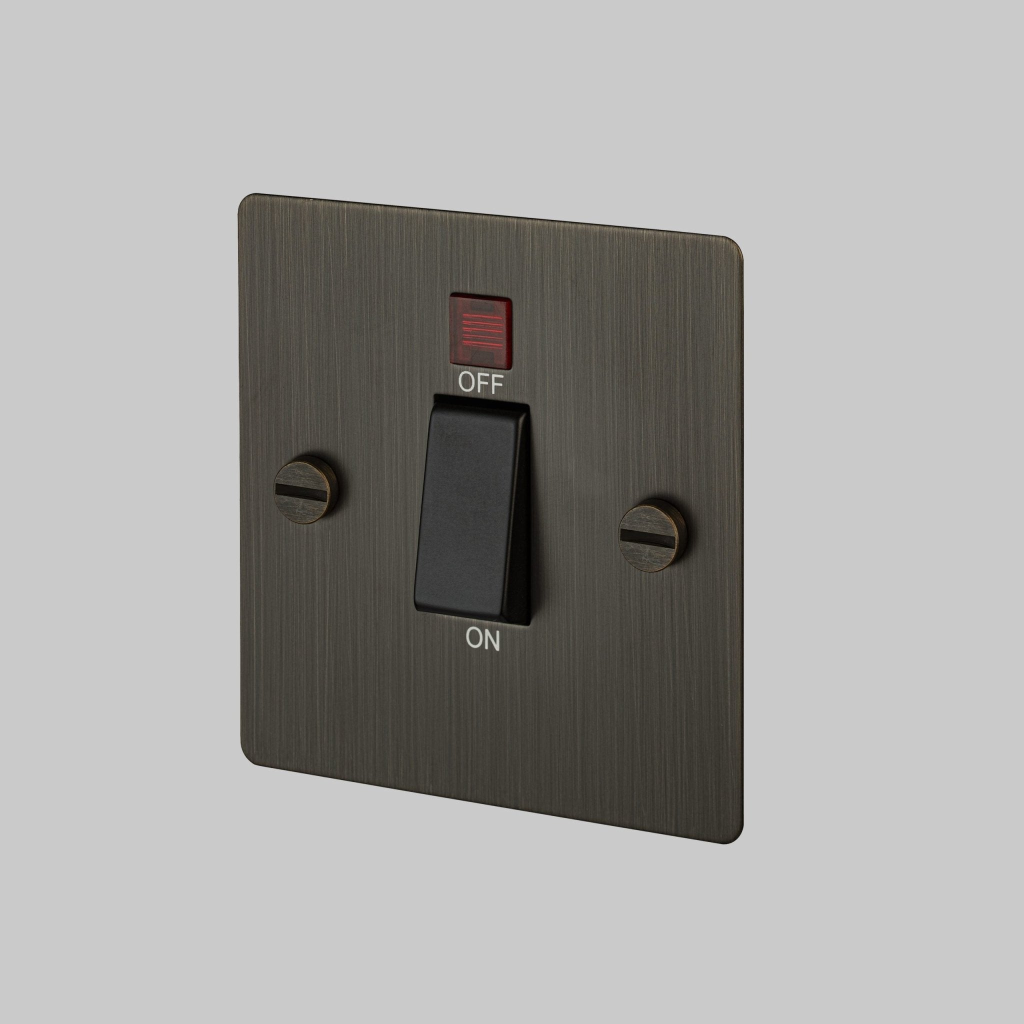 Buster + Punch GTG - 09056 Cooker Switch Switch + Socket Smoked Bronze - Araco Interiors