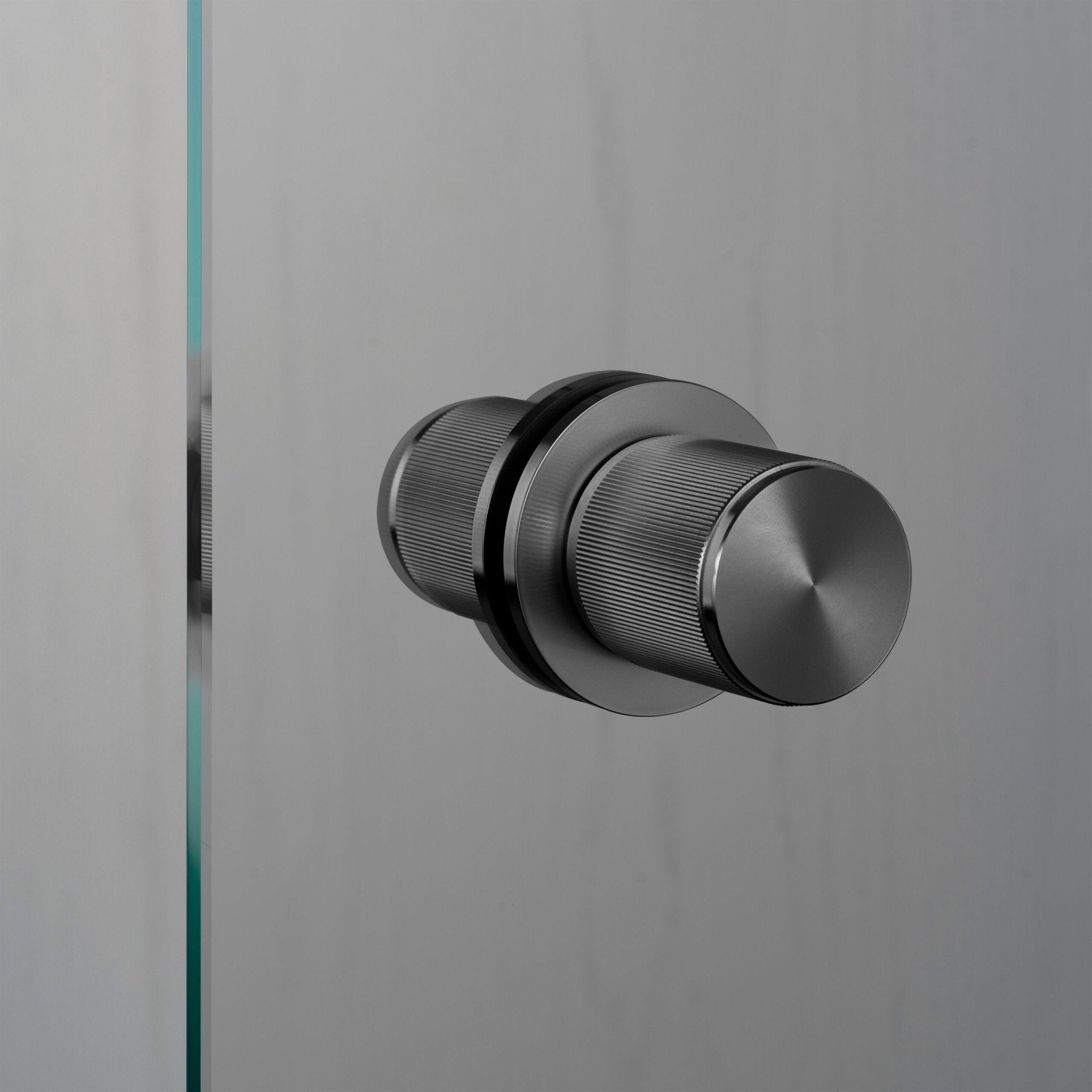 Buster + Punch RDK - 091063 Fixed Door Knob - Double Sided - Linear Accessorie Gun Metal - Araco Interiors