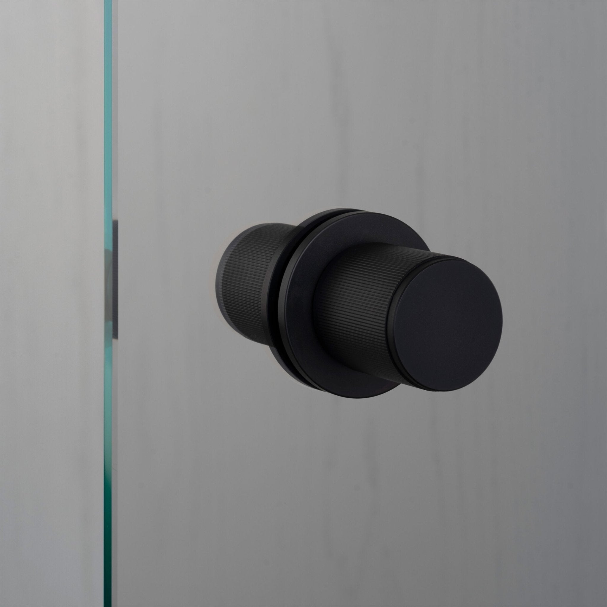 Buster + Punch RDK - 481060 Fixed Door Knob - Double Sided - Linear Accessorie Welders Black - Araco Interiors