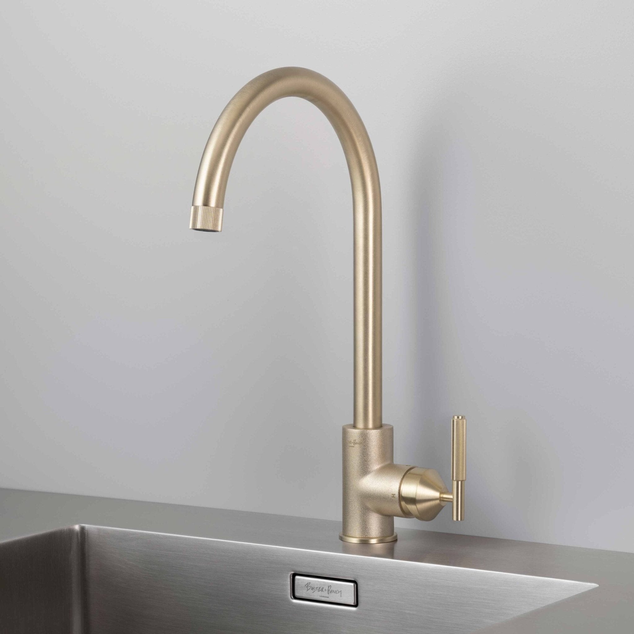 Buster + Punch RKT - 051573 Mixer - Linear Kitchen Tap Blond Brass - Araco Interiors