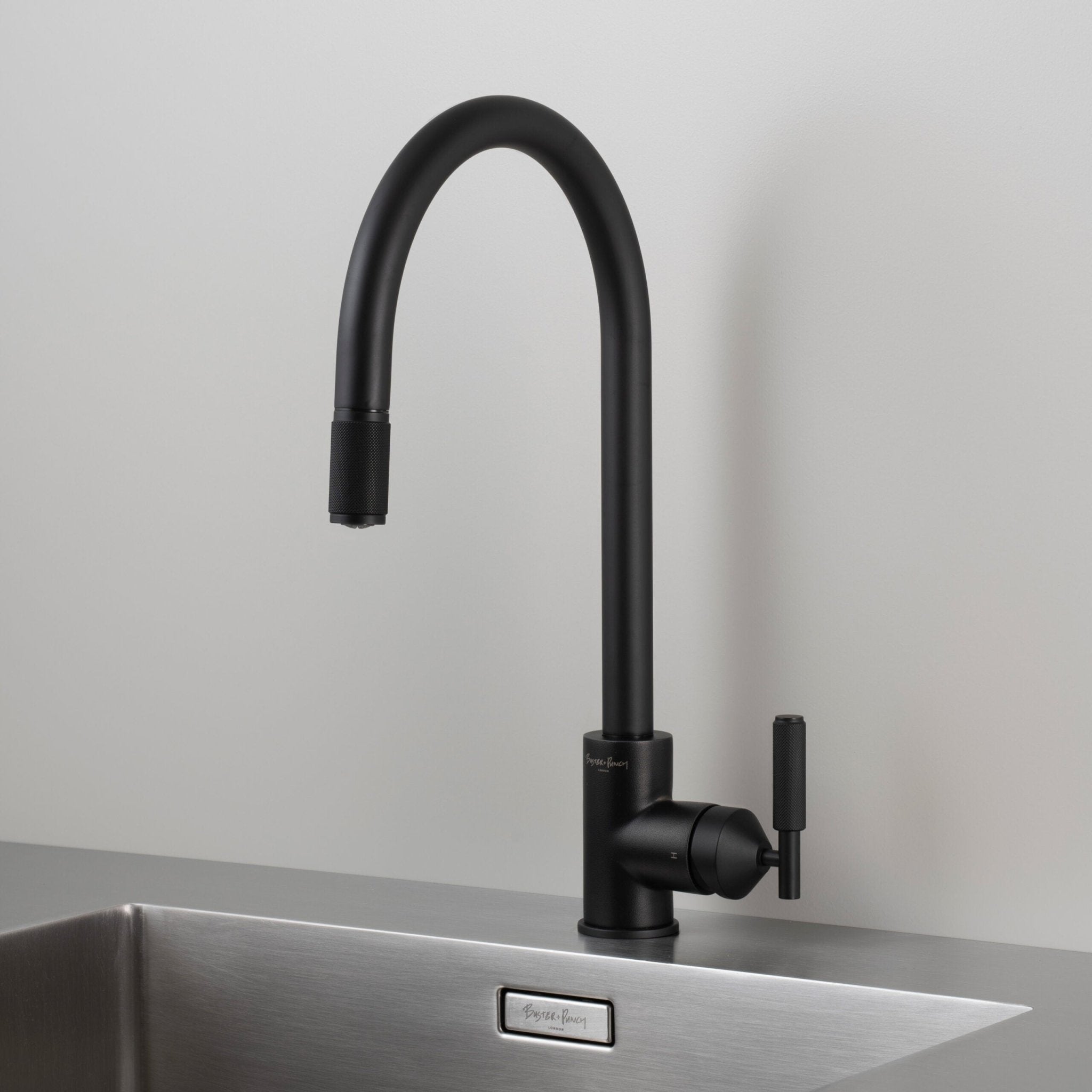 Buster + Punch RKT - 591662 Pull Out Mixer - Cross Kitchen Tap Welders Black - Araco Interiors