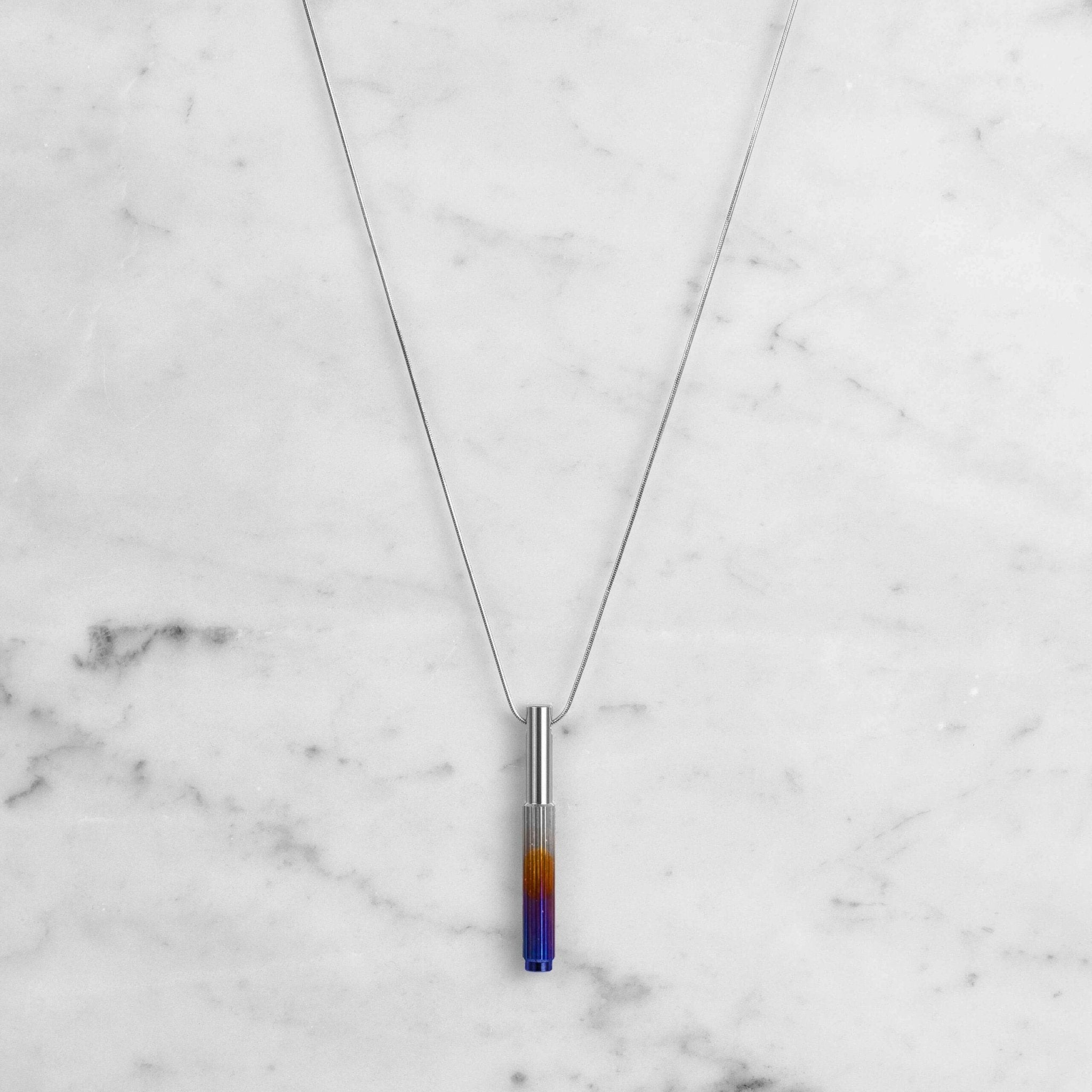 Buster + Punch RNE - 36527 Pendant Necklace - Linear Jewellery Burnt Steel - Araco Interiors