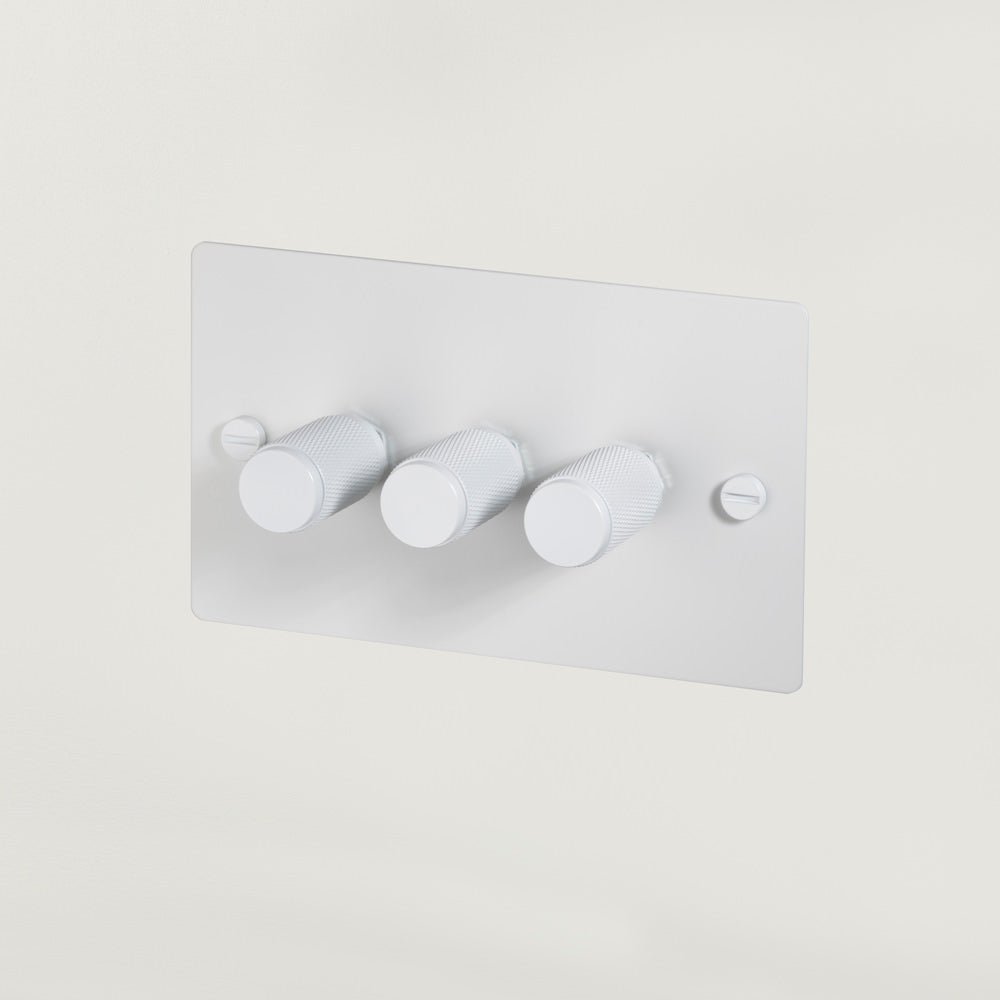 Buster + Punch UK - DI - CO - 3G - LED - WH - A 3G Dimmer - 120W Light Switch White - Araco Interiors