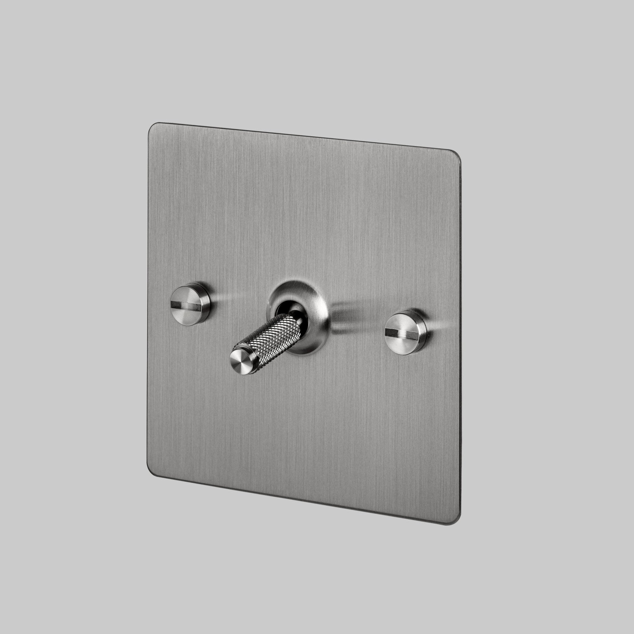 Buster + Punch UK - TO - CO - INT - ST - A 1G Intermediate Toggle Switch Light Switch Steel - Araco Interiors