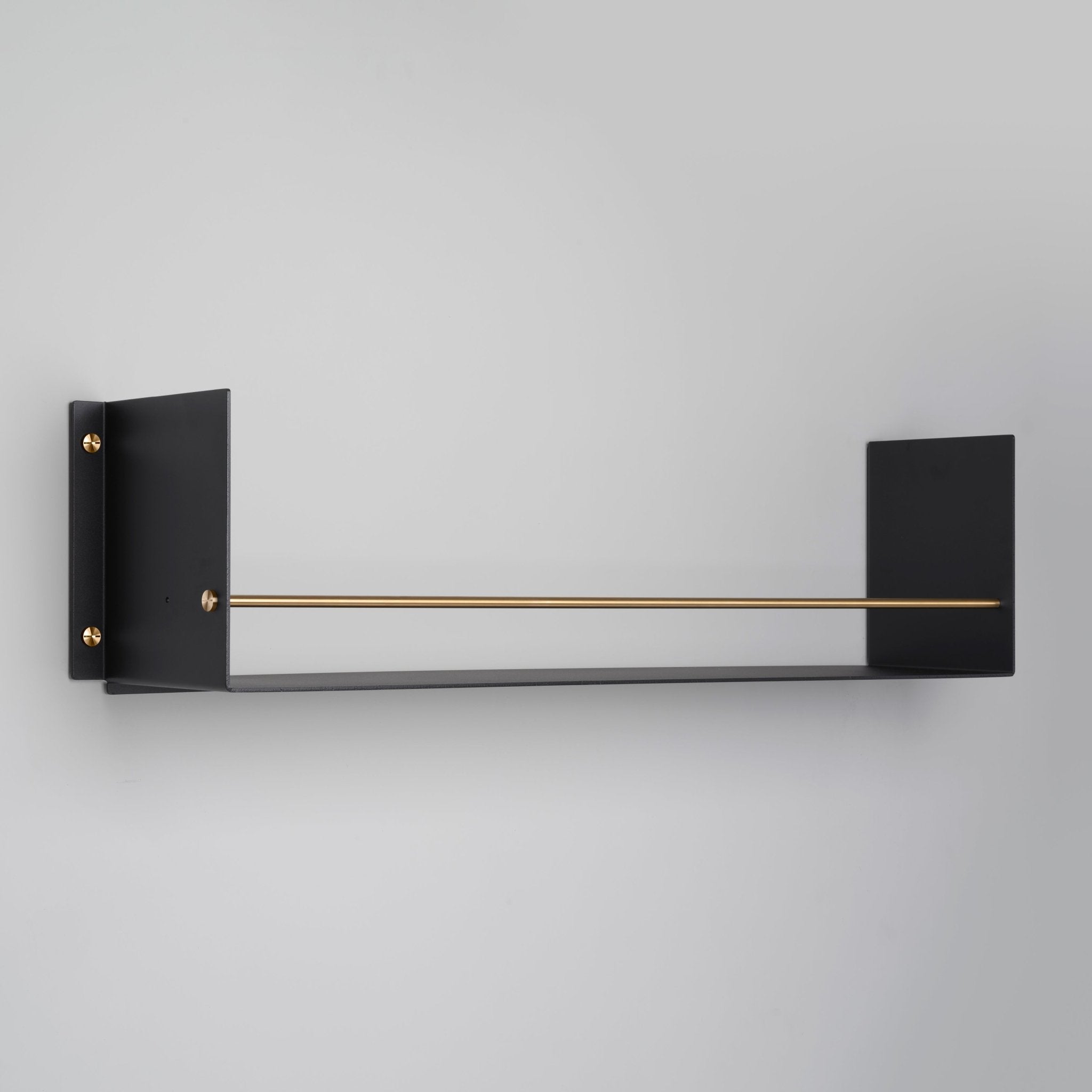 Buster + Punch USV - 061915 Girder Shelf Black - Brass - Araco Interiors