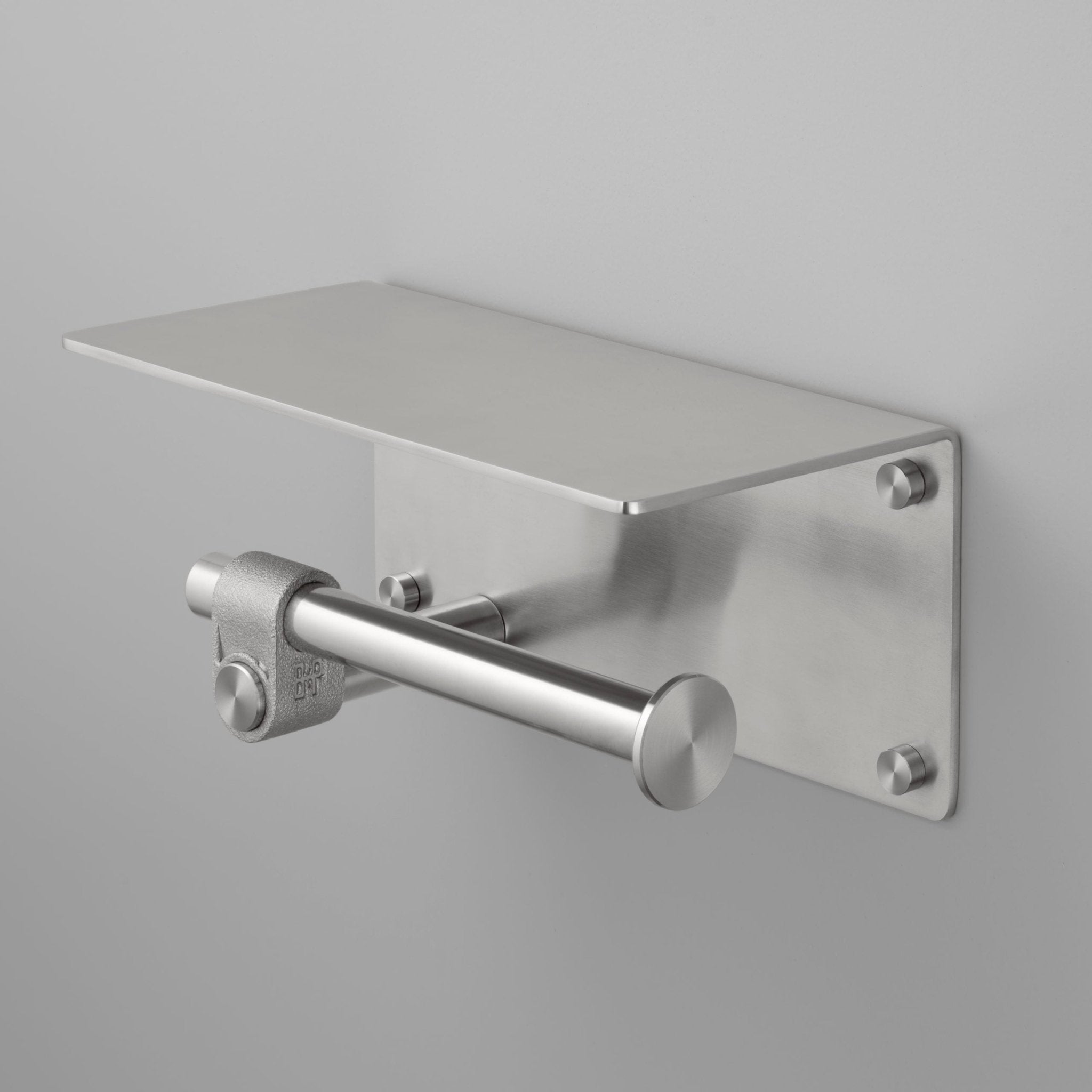 Buster + Punch UTA - 072157 - 01 Cast - With Shelf Toilet Roll Holder Steel - Araco Interiors