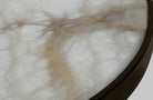 CTO Lighting Anvers Flush - Medium - DALI - A Wall Light satin brass with honed alabaster - Araco Interiors