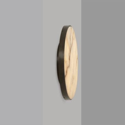 CTO Lighting Anvers Rose - Large Wall Light bronze with honed alabaster - Araco Interiors