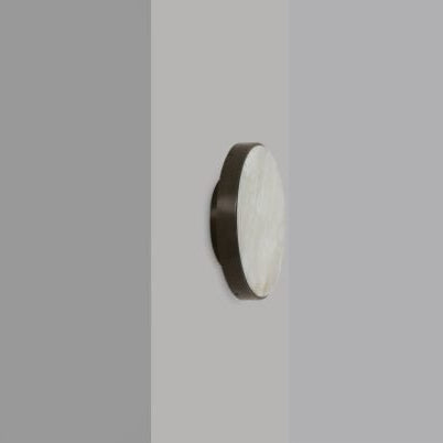 CTO Lighting Anvers Rose - Medium Wall Light antique bronze with honed alabaster - Araco Interiors