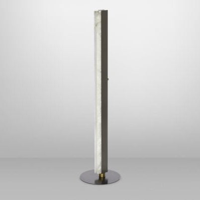 CTO Lighting Artes 1200 Floor Lamp bronze with satin brass details and honed alabaster - UK plug - Araco Interiors