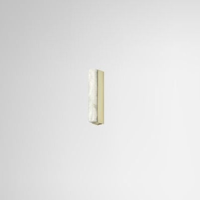CTO Lighting Artes 300 Wall Light satin brass with satin brass details and honed alabaster - Araco Interiors