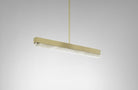 CTO Lighting Artes 600 Pendant Light bronze with satin brass details and honed alabaster - Araco Interiors