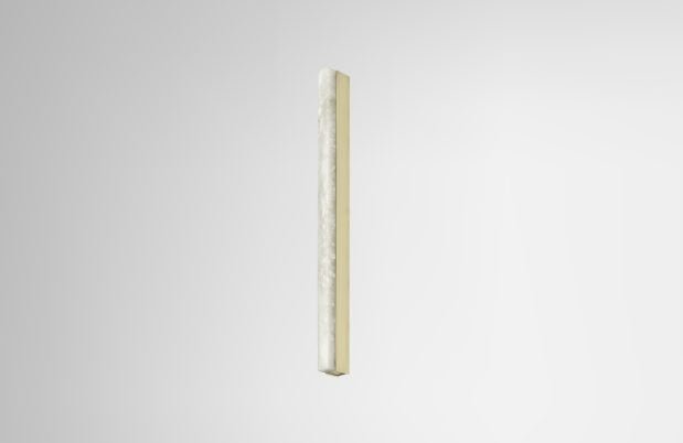 CTO Lighting Artes 900 Wall Light satin brass with satin brass details and honed alabaster - Araco Interiors