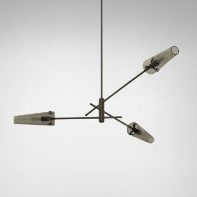 CTO Lighting Axis Small - DALI - B Pendant Light bronze with smoked glass - Araco Interiors