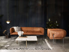 CTO Lighting Carapace - Chain Pendant Light bronze with shiny opal glass - Araco Interiors