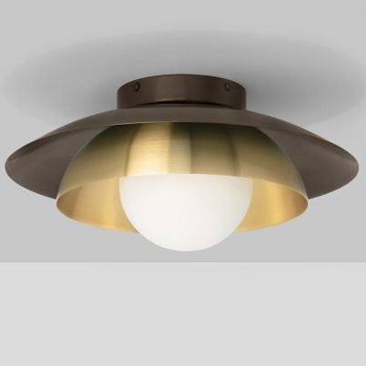 CTO Lighting Carapace - DALI - A Ceiling Light bronze with shiny opal glass - Araco Interiors