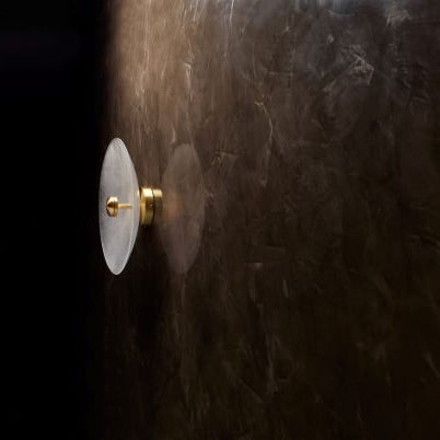CTO Lighting Cielo Large DALI - B Wall Light satin brass with fritted glass - Araco Interiors