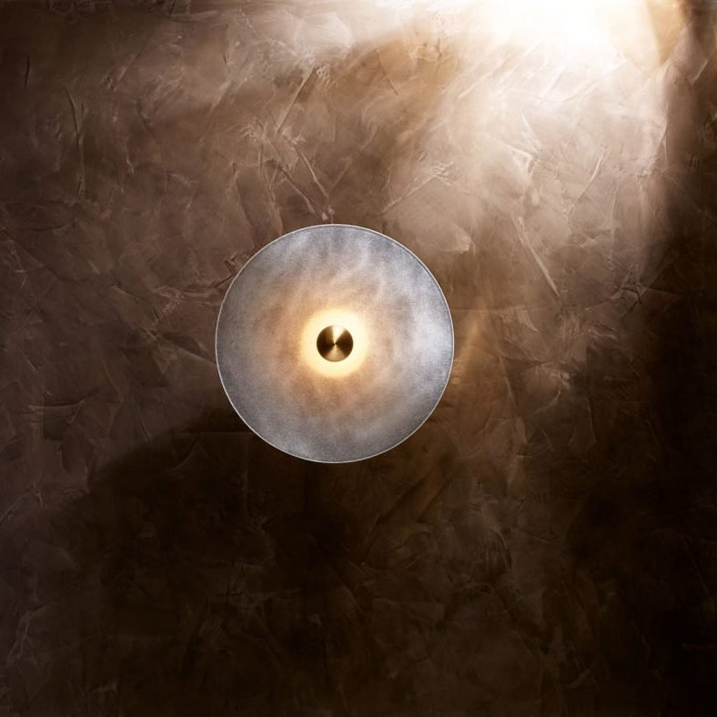 CTO Lighting Cielo Large Wall Light bronze with fritted glass - Araco Interiors