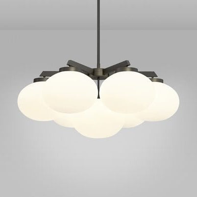 CTO Lighting Cloudesley Medium - DALI - B Chandelier bronze with matt opal glass - Araco Interiors