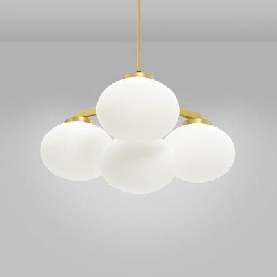 CTO Lighting Cloudesley Small - DALI - B Chandelier satin brass with matt opal glass - Araco Interiors