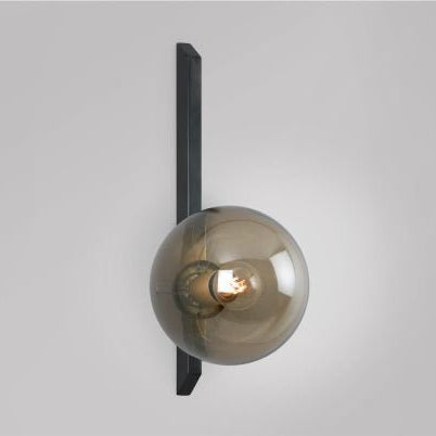 CTO Lighting Gaia - Tall - Plate Wall Light antique bronze with smoked glass - Araco Interiors