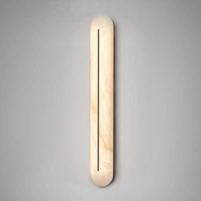 CTO Lighting Hepworth Tall - DALI - A Wall Light antique bronze with honed alabaster - Araco Interiors