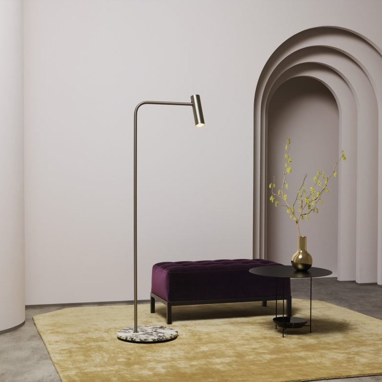 CTO Lighting Heron Floor Lamp bronze - 5 amp plug - Araco Interiors