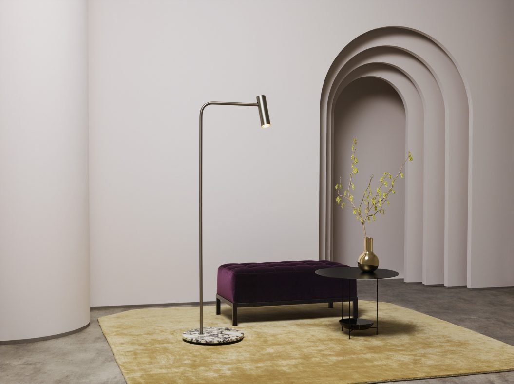 CTO Lighting Heron Floor Lamp bronze - UK plug - Araco Interiors