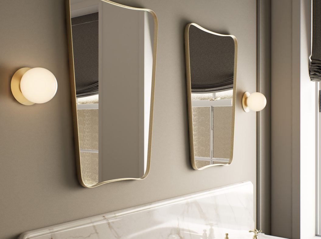 CTO Lighting Mezzo Small - Flush IP44 Wall Light bronze - Araco Interiors