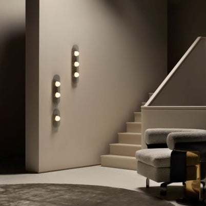 CTO Lighting Modulo - Single - DALI - A Wall Light bronze with smoked kiln glass and matt glass - Araco Interiors