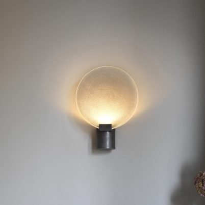 CTO Lighting Nimbus - DALI - A Wall Light bronze with fritted glass - Araco Interiors