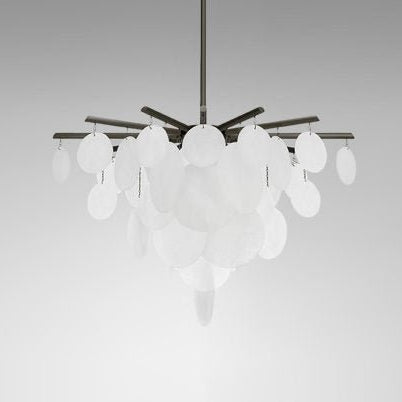 CTO Lighting Nimbus - Medium - DALI - A Chandelier bronze with fritted glass - Araco Interiors