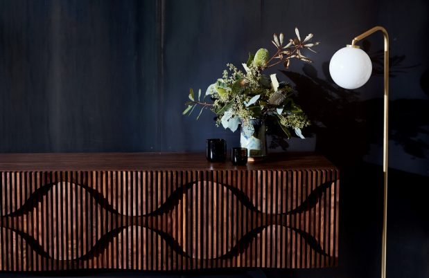 CTO Lighting Oscar Floor Lamp satin brass stem with satin brass base and shiny opal glass - UK plug - Araco Interiors