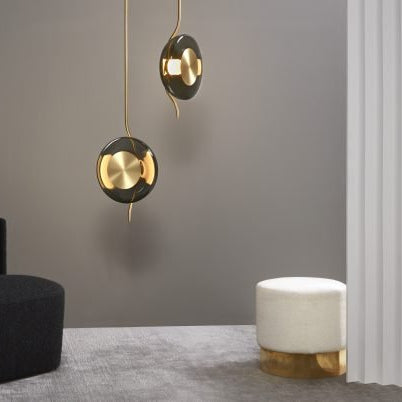 CTO Lighting Pendulum - DALI - A Pendant Light bronze with smoked glass - Araco Interiors